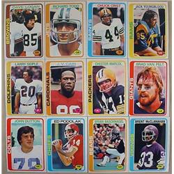 LOT OF 12 1978 TOPPS FOOTBALL CARDS