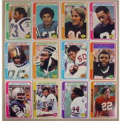 LOT OF 12 1978 TOPPS FOOTBALL CARDS