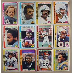 LOT OF 12 1978 TOPPS FOOTBALL CARDS