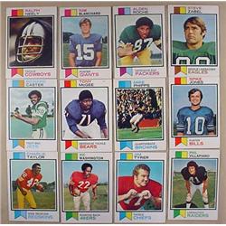 LOT OF 12 1973 TOPPS FOOTBALL CARDS