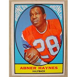 1967 TOPPS ABNER HAYNES NO. 35 FOOTBALL CARD