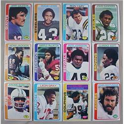 LOT OF 12 1978 TOPPS FOOTBALL CARDS