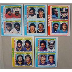 LOT OF 5 1978 TOPPS FOOTBALL TEAM CARDS