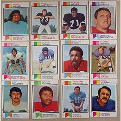 LOT OF 12 1973 TOPPS FOOTBALL CARDS