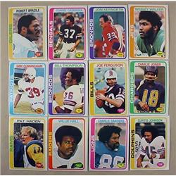 LOT OF 12 1978 TOPPS FOOTBALL CARDS