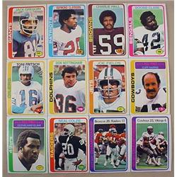 LOT OF 12 1978 TOPPS FOOTBALL CARDS