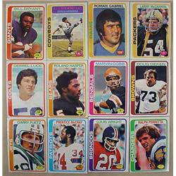 LOT OF 12 1978 TOPPS FOOTBALL CARDS