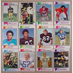LOT OF 12 1973 TOPPS FOOTBALL CARDS