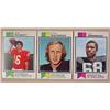 Image 1 : LOT OF 3 1973 TOPPS FOOTBALL CARDS - L.C. Greenwoo
