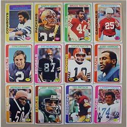 LOT OF 12 1978 TOPPS FOOTBALL CARDS