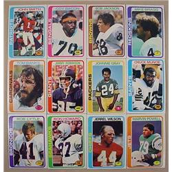 LOT OF 12 1978 TOPPS FOOTBALL CARDS