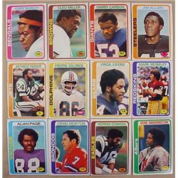 LOT OF 12 1978 TOPPS FOOTBALL CARDS