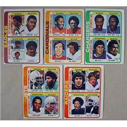 LOT OF 5 1978 TOPPS FOOTBALL TEAM CARDS