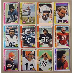 LOT OF 12 1978 TOPPS FOOTBALL CARDS