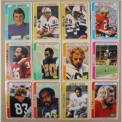 LOT OF 12 1978 TOPPS FOOTBALL CARDS