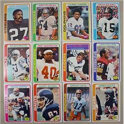 LOT OF 12 1978 TOPPS FOOTBALL CARDS