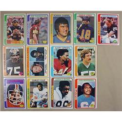LOT OF 13 1978 TOPPS FOOTBALL CARDS - LOTS OF STAR
