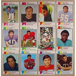 LOT OF 12 1973 TOPPS FOOTBALL CARDS