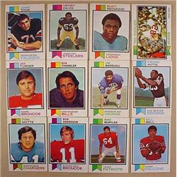 LOT OF 12 1973 TOPPS FOOTBALL CARDS