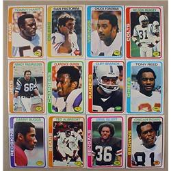 LOT OF 12 1978 TOPPS FOOTBALL CARDS