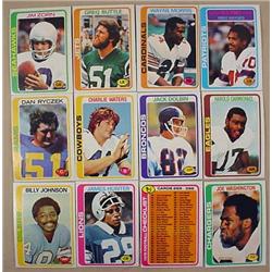 LOT OF 12 1978 TOPPS FOOTBALL CARDS
