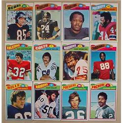 LOT OF 12 1977 TOPPS FOOTBALL CARDS