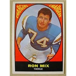 1967 TOPPS RON MIX NO. 125 FOOTBALL CARD