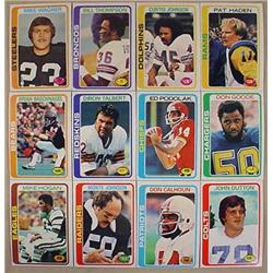 LOT OF 12 1978 TOPPS FOOTBALL CARDS