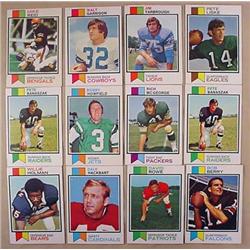 LOT OF 12 1973 TOPPS FOOTBALL CARDS