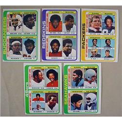 LOT OF 5 1978 TOPPS FOOTBALL TEAM CARDS