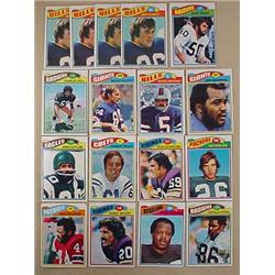 LOT OF 17 1977 TOPPS FOOTBALL CARDS - SOME DUPLICA