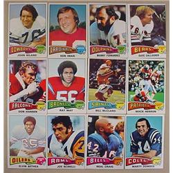 LOT OF 12 1975 TOPPS FOOTBALL CARDS