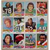 Image 1 : LOT OF 12 1975 TOPPS FOOTBALL CARDS