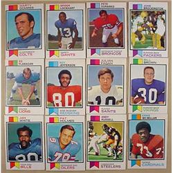LOT OF 12 1973 TOPPS FOOTBALL CARDS