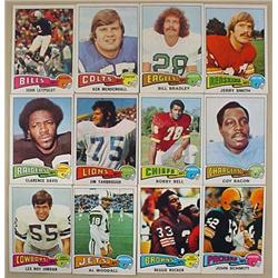 LOT OF 12 1975 TOPPS FOOTBALL CARDS