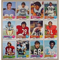 LOT OF 12 1975 TOPPS FOOTBALL CARDS