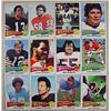 Image 1 : LOT OF 12 1975 TOPPS FOOTBALL CARDS