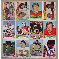 LOT OF 12 1975 TOPPS FOOTBALL CARDS