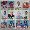 Image 1 : LOT OF 12 1975 TOPPS FOOTBALL CARDS