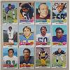 Image 1 : LOT OF 12 1975 TOPPS FOOTBALL CARDS
