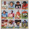 Image 1 : LOT OF 12 1975 TOPPS FOOTBALL CARDS