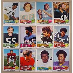 LOT OF 12 1975 TOPPS FOOTBALL CARDS