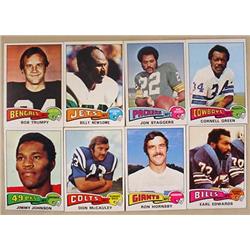 LOT OF 8 1975 TOPPS FOOTBALL CARDS