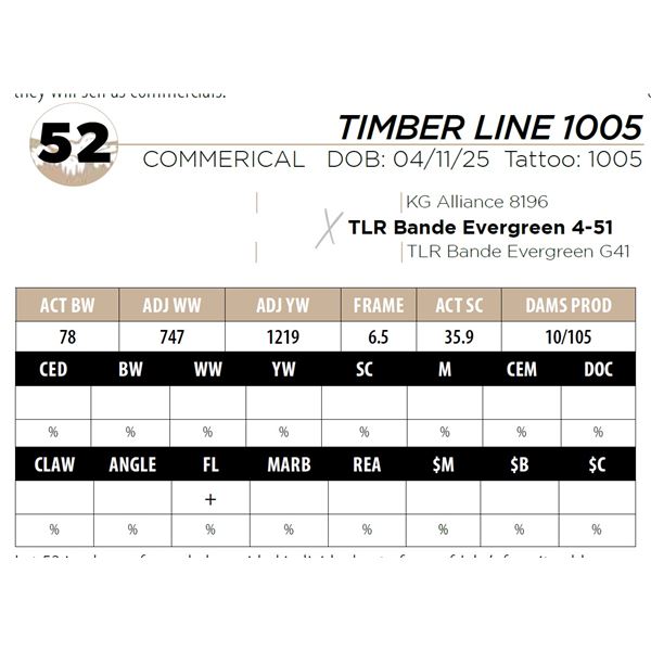 TIMBER LINE 1005