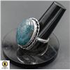 Image 1 : #235-NATURAL BLUE APATITE RING SIZE 7.5