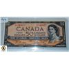 Image 1 : 1954 CANADA $50 BANKNOTE