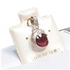 Image 1 : S241-210 SILVER GARNET PENDANT