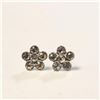 Image 1 : BZ1383-179 SILVER CRYSTAL EARRINGS