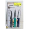 Image 1 : NEW SEALED FARBERWARE 3 PIECE PARING KNIFE SET