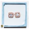 Image 1 : NEW ROSE GOLD PLATED .925 SILVER EARRINGS